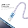 Кабель Baseus USB Cable to Lightning Dynamic 2.4A 2m Purple (CALD000505) фото 4