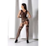 Бодистокинг с плетением на груди Passion BS099 One Size black
