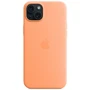 Чехол для iPhone Apple for iPhone 15 Plus Silicone Case with MagSafe Orange Sorbet (MT173) : Цвет оранжевый