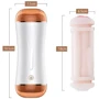 Мастурбатор с двумя входами и вибростимуляцией BOSS Vibrating Masturbation Cup USB 10 function + Interactive Function, BS6300019
