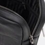 Мужская сумка планшет Borsa Leather черная (K1265-3bl-black): Фактура Матовая, Зернистая