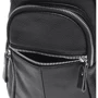 Чоловіча сумка-слінг Borsa Leather чорна (K15060-black): Матеріал Натуральна шкіра