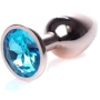 Анальная пробка с кристаллом BOSS of TOYS Boss Series - Jewellery Red Gold PLUG Light Blue S, BS6400113