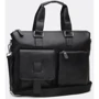 Мужская сумка мессенджер Borsa Leather черная (K18825-black)