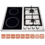 Варочная поверхность Ventolux HG622 B9G CS (X): Размеры для встраивания 55х47.5 см