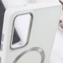 Аксессуар для смартфона TPU Case Bonbon Metal Style with MagSafe White for Samsung S901 Galaxy S22: Цвет белый