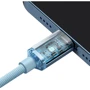 Кабель Baseus Cable USB-C to Lightning Crystal Shine Series 20W 1.2m Sky Blue (CAJY001303): Довжина 1.2 м