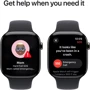 Apple Watch Series 10 46mm GPS + Cellular Slate Titanium Case with Black Sport Band - M/L (MWYE3)