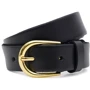 Жіночий ремінь Borsa Leather чорний (100v1genw52-black)