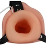 Двойной полый страпон с вибрацией LoveToy Vibrating Unisex Hollow Double Penetrator