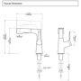 Смеситель для раковины Lefton Single-Hole Rotatable and Liftable Pull-Out Faucet-BF2203 Grey: Материал Латунь