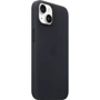 Чехол для iPhone Apple iPhone 14 Leather Case with MagSafe - Midnight (MPP43ZE/A): Материалы кожа