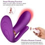 Вибромассажер с анальным и клиторальным стимулятором, и подогревом BOSS Remote wearable vibrator Purple (BS561007-2)