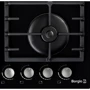 Варочная поверхность газовая Borgio 6190-15 Black Glass: Рабочая поверхность стекло (закаленное)