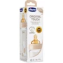 Пляшка для годування пластикова Chicco Original Touch з латексної соскою 2м + 250 мл Бежева (27624.30): Матеріал пластик