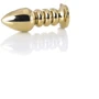 Анальная пробка с кристаллом Toyfa Metal Gold anal plug dark red gem