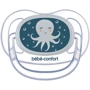 Пустушка Bebe Confort Physio Air, силіконова, що світиться в темряві, 2 шт, 0/6 міс Blue Octopus (3104201940): Матеріал силикон