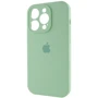 Чехол для iPhone Mobile Case Silicone Case Full Camera Protective Pistachio for iPhone 15 Pro Max: Материалы Силикон