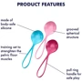Набор вагинальных шариков Satisfyer Strengthening Balls, 9016501