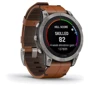 Смарт-часы Garmin Fenix 7 Pro Sapphire Solar Titanium with Chestnut Leather Band (010-02777-30): Материал корпуса Армированный волокном полимер с металлической задней крышкой