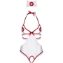 Костюм непослушной медсестры Leg Avenue Roleplay Naughty Nurse OS White/Red