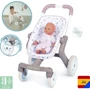 Коляска Smoby Baby Nurse Прогулянка з поворотними колесами рожева (251218): Виробник Smoby