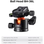 K&F Concept T255A4+BH-36L (KF09.085V3): Минимальная высота 56 см
