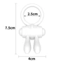 Эрекционное виброкольцо LoveToy Power Clit Cockring, White