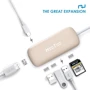 Адаптер HooToo Shuttle USB-C to USB-C+HDMI+3xUSB 3.0+SD Hub Gold (HT-UC001-GD): Интерфейс подключения USB-C