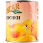 Персики половинки в легком сиропе Oscar foods 820 г (4820072980088): Вес нетто 820 г