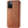 Чехол для телефонов Mobile Case Getman Cubic Brown for Xiaomi Redmi Note 11 4G / Redmi 10: Материал искусcтвенная кожа и термополиуретан