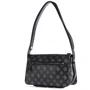 Женская сумка через плечо Guess Hensely Logo Top Zip Shldr Bag темно-серая (HWPM8378180-CMT): Фактура Матовая, Зернистая