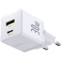 Зарядное устройство Baseus Wall Charger Palm USB-C+USB 30W White (P1011160A213-00): Особенности Power Delivery (PD), Быстрая зарядка, USB-C