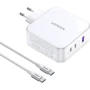 Зарядний пристрій Ugreen Wall Charger 2xUSB-C+USB CD289 GaN 140W з USB-C Cable White (15339): Кабель в комплекті USB-C