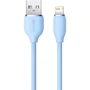 Кабель Baseus USB Cable to Lightning Silica Gel 2.4A 1.2m Blue (CAGD000003): Тип USB Cable - Lightning