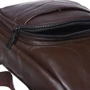Мужская сумка-слинг Borsa Leather коричневая (K1029-brown): Фактура Матовая, Зернистая