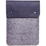 Gmakin Case Slim Felt Two Buttons Blue/Grey (GM65-12) for MacBook 12": Цвет Синий (Blue)