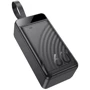 Внешний аккумулятор Hoco Power Bank 60000mAh J123C Element 22.5W+PD20W Black: Особенности Фонарик, С дисплеем, Индикатор заряда, быстрая зарядка