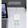 Зарядное устройство Choetech Wall Charger 2хUSB-C+2хUSB GaN 100W White (PD8008-EU-WH)