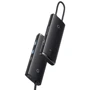 Адаптер Baseus Adapter Lite Series USB-C to 2хUSB3.0+USB-C+HDMI+SD Black (WKQX050101): Дополнительные разъемы SD+TF Card, USB-C, HDMI