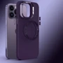 Чехол для iPhone TPU Case Bonbon Metal Style with MagSafe Dark Purple for iPhone 16: Цвет фиолетовый