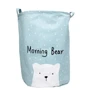 Корзина для игрушек и белья Mega Zayka Hello my bear голубой (№1004)