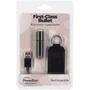 Вибропуля PowerBullet - First-Class Bullet 2.5" with Key Chain Pouch, Gun Metal