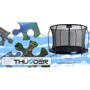 Батут THUNDER Inside Elite 8FT 255 см Black/Blue із внутрішньою сіткою (INSIDE-ELITE-8FT-BLUE) фото 5