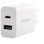 Зарядний пристрій Proove Wall Charger USB-C+USB Rapid 20W White: Кабель в комплекті отсутствует