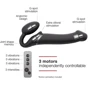 Безремневой страпон с вибрацией Strap-On-Me Vibrating Black L