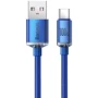 Кабель Baseus USB Cable to USB-C Crystal Shine Series 100W 2m Blue (CAJY000503): Тип USB Cable - USB-C
