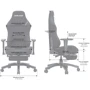 Кресло игровое Anda Seat Luna Pro Gray Fabric Size L (AD18T-44-G-F) фото 1
