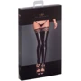Чулки Noir Handmade F135 Powerwetlook stockings Вlack, 3XL