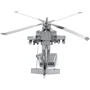 Металевий 3D конструктор Fascinations Ударний гелікоптер AH-64 Apache, MMS083 фото 3